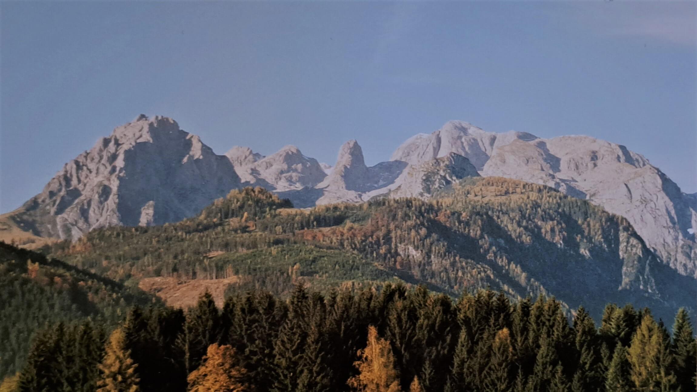 Blick auf die Berge im Salzburger Land