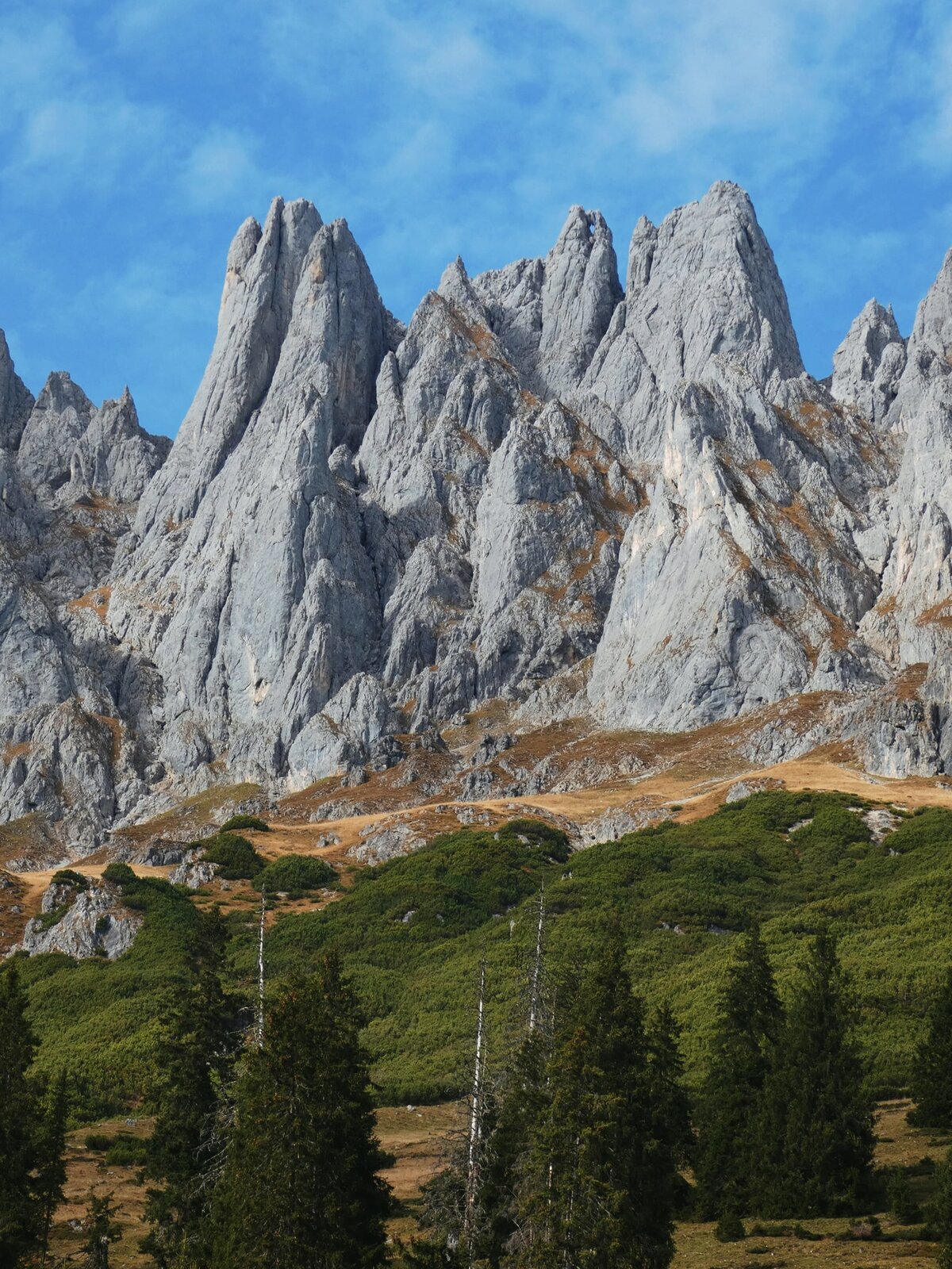 Aussicht auf Berge Hochkönig