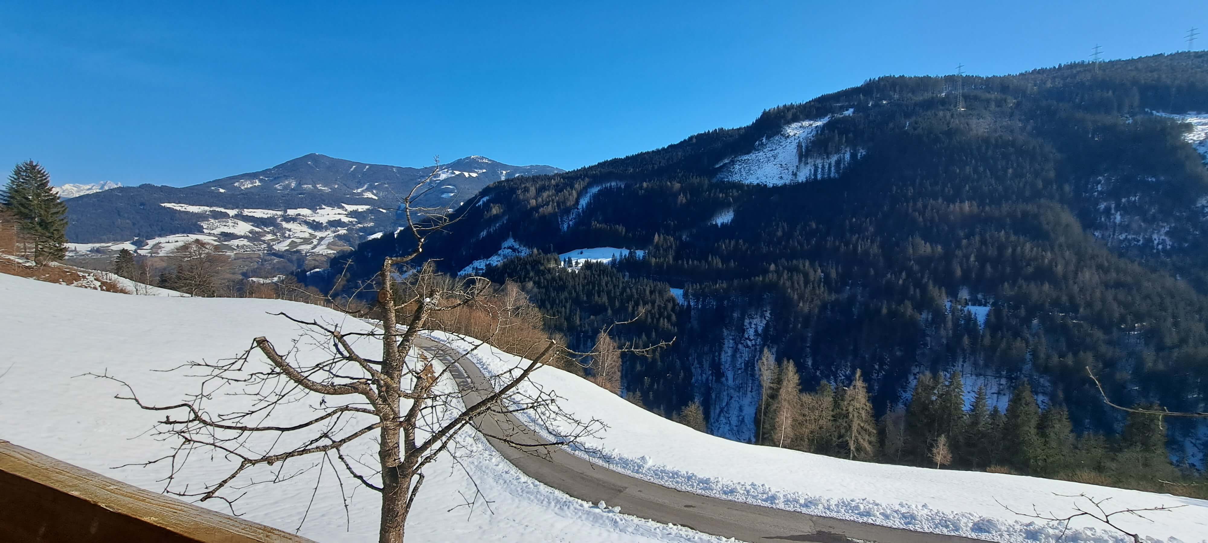 Blick auf Salzburger Land Winter