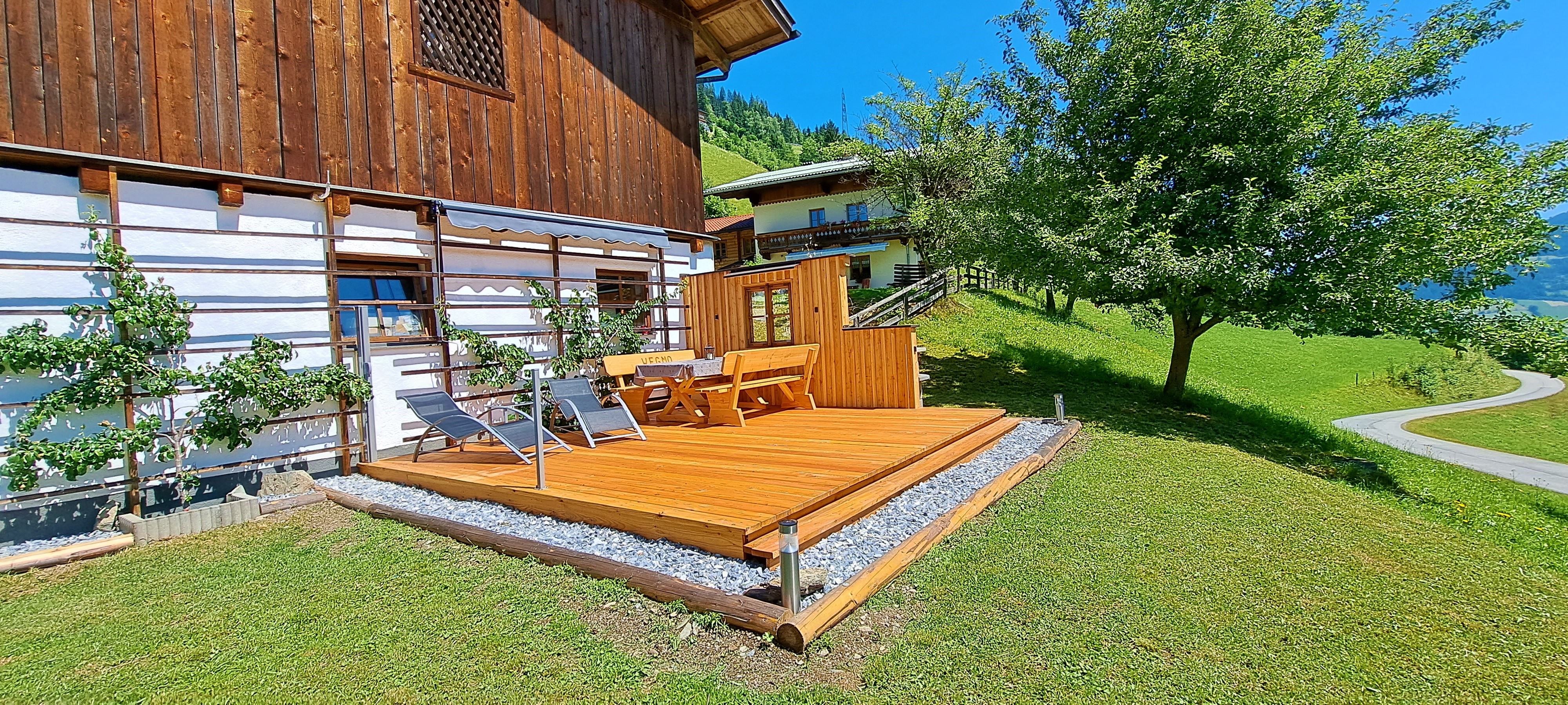 Terrasse mit Blick auf Bischofshofen